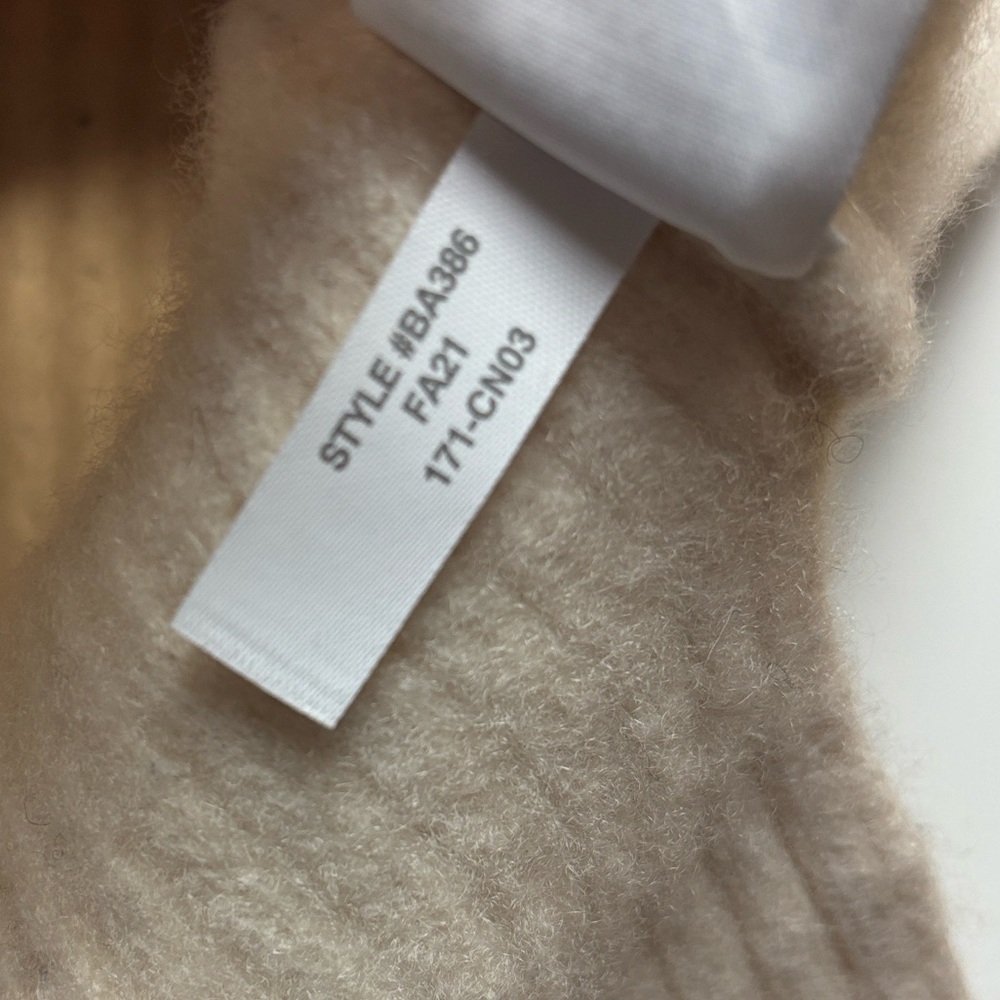 J. Crew Cream Ribbed Sleeveless Turtleneck Sweater Vest - Picture 4 of 5